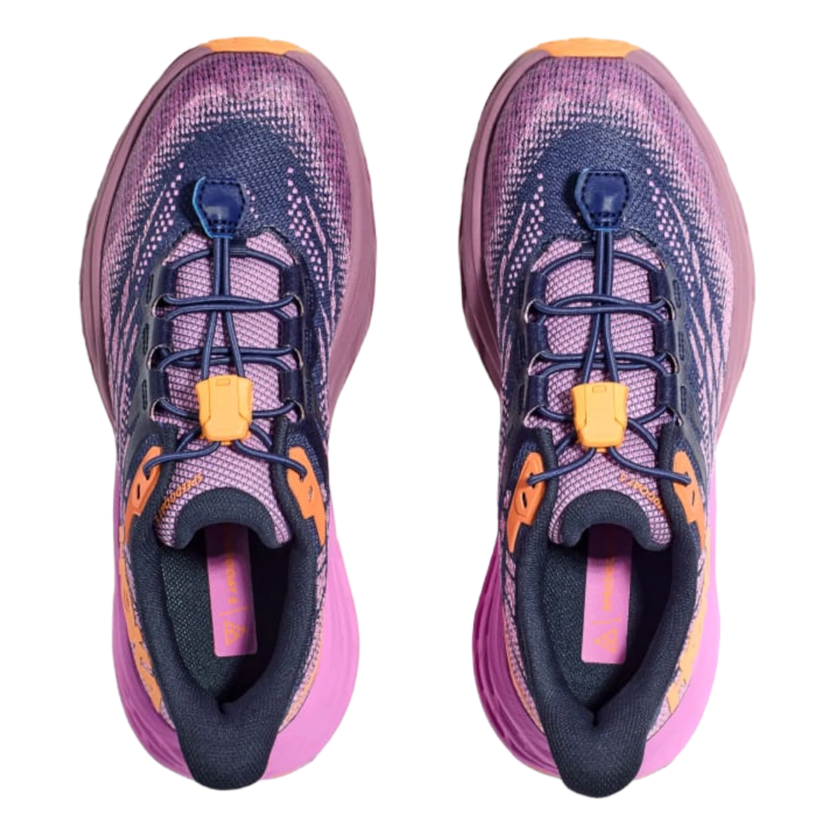 Hoka Speedgoat 5 — Citrus Glow - Vibrant Orange — Size Y — Width 3.5 — Lifestyle View