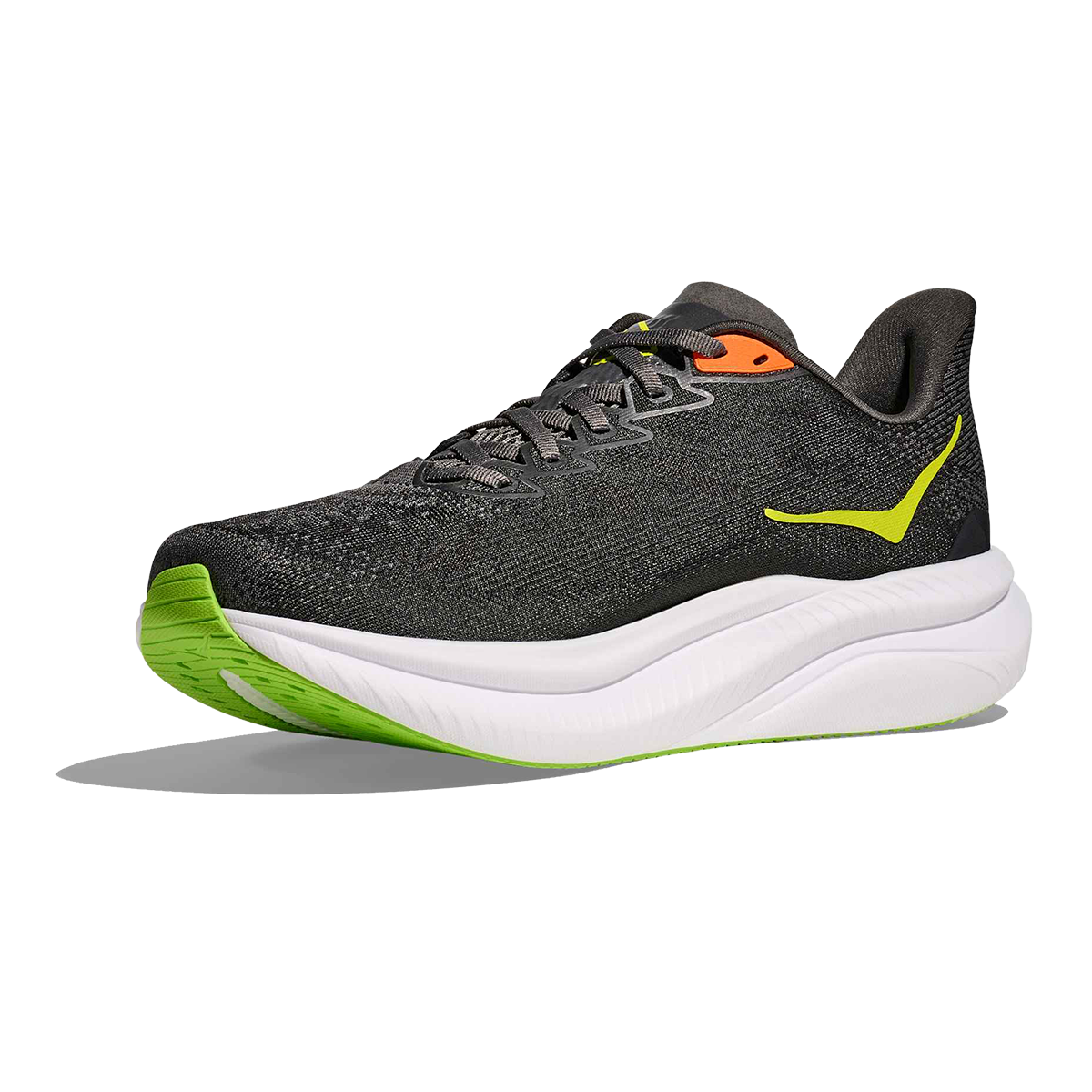 Hoka Mach 6 — Gravel - Asphalt Grey — Size D — Width 7 — Side View