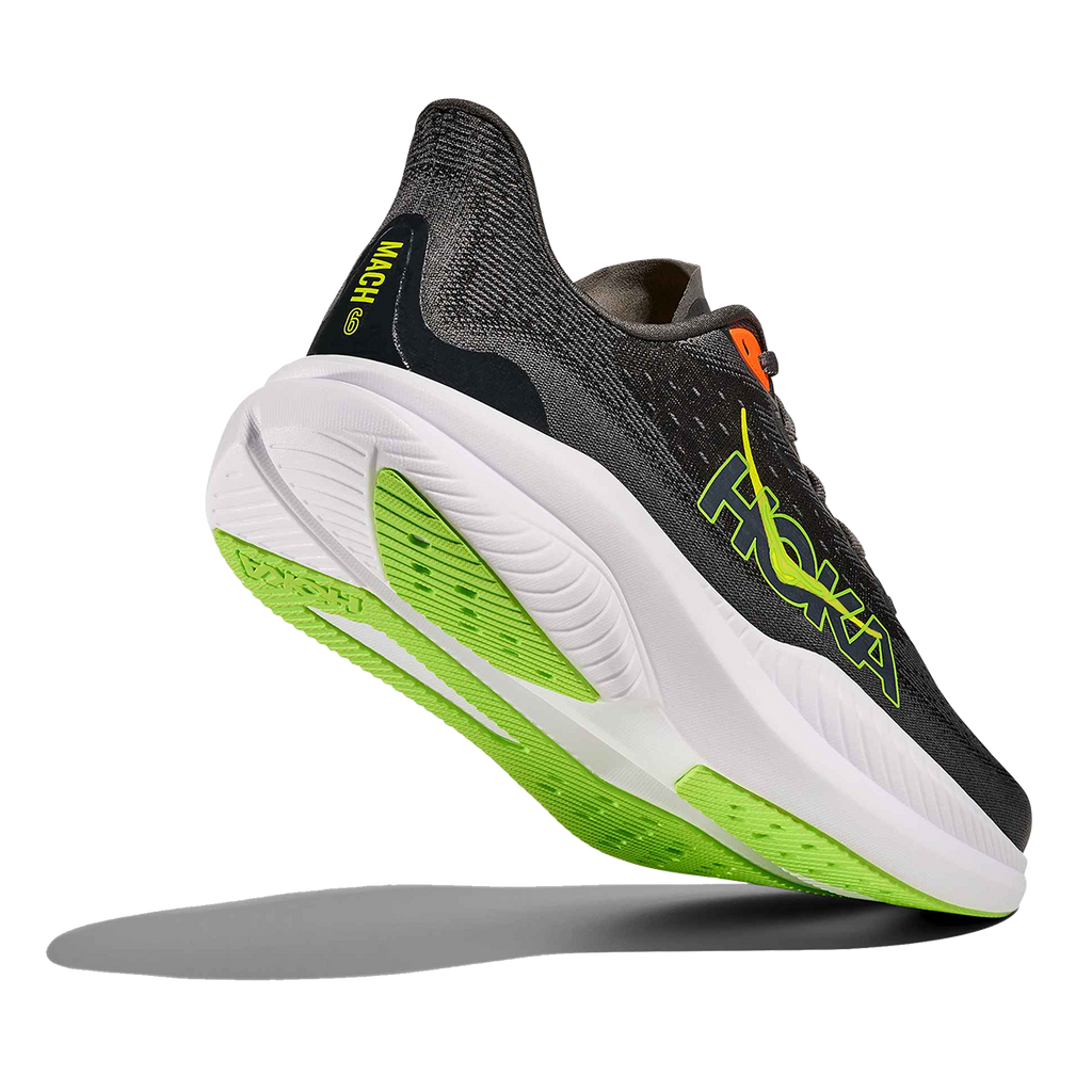 Hoka Mach 6 — Gravel - Asphalt Grey — Size D — Width 7 — Top View