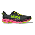 Hoka Speedgoat 6 — Black - Neon Rose — Size D — Width 7 — Front View