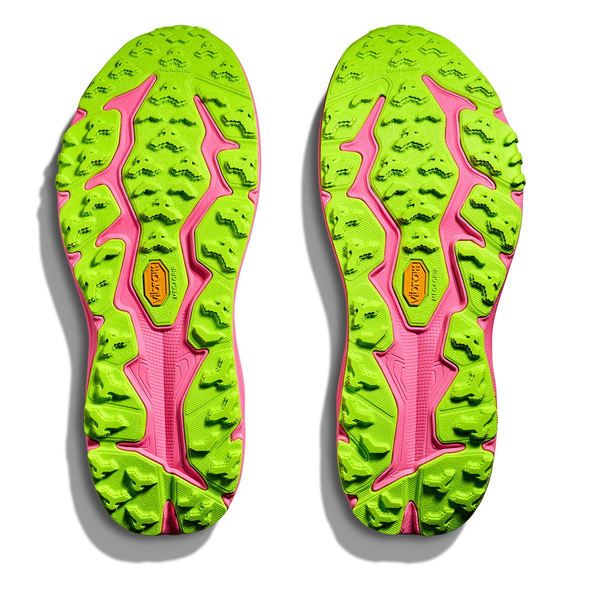 Hoka Speedgoat 6 — Black - Neon Rose — Size D — Width 7 — Top View