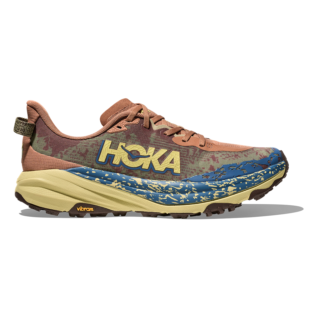 Hoka Speedgoat 6 — Maple - Cardamom — Size D — Width 10.5 — Front View