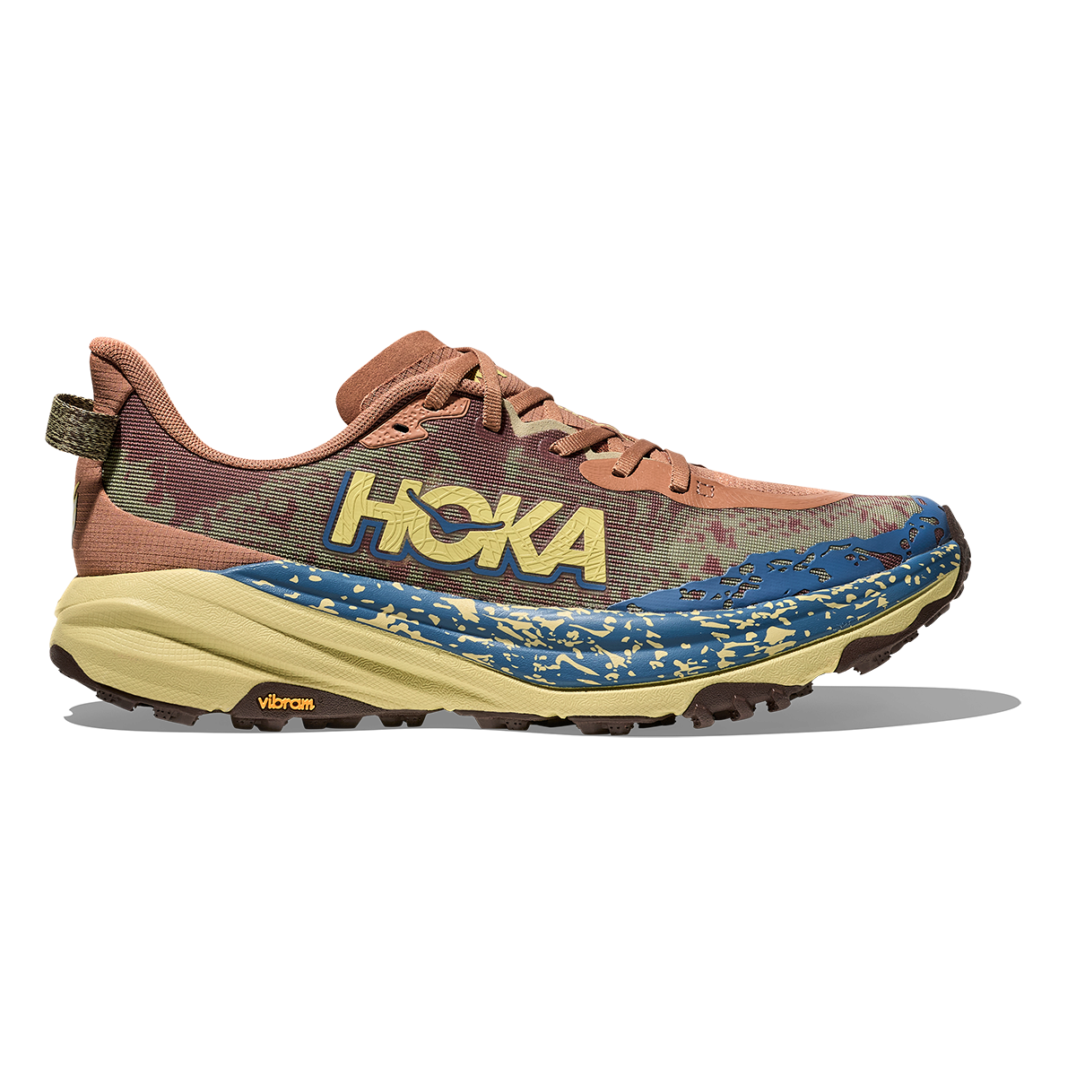 Hoka Speedgoat 6 — Maple - Cardamom — Size D — Width 10.5 — Front View