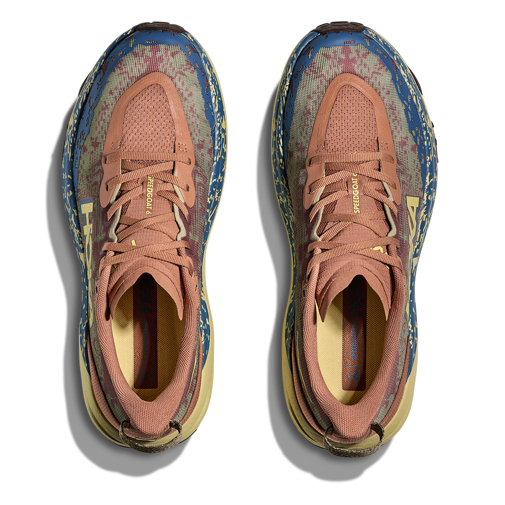 Hoka Speedgoat 6 — Maple - Cardamom — Size D — Width 10.5 — Back View