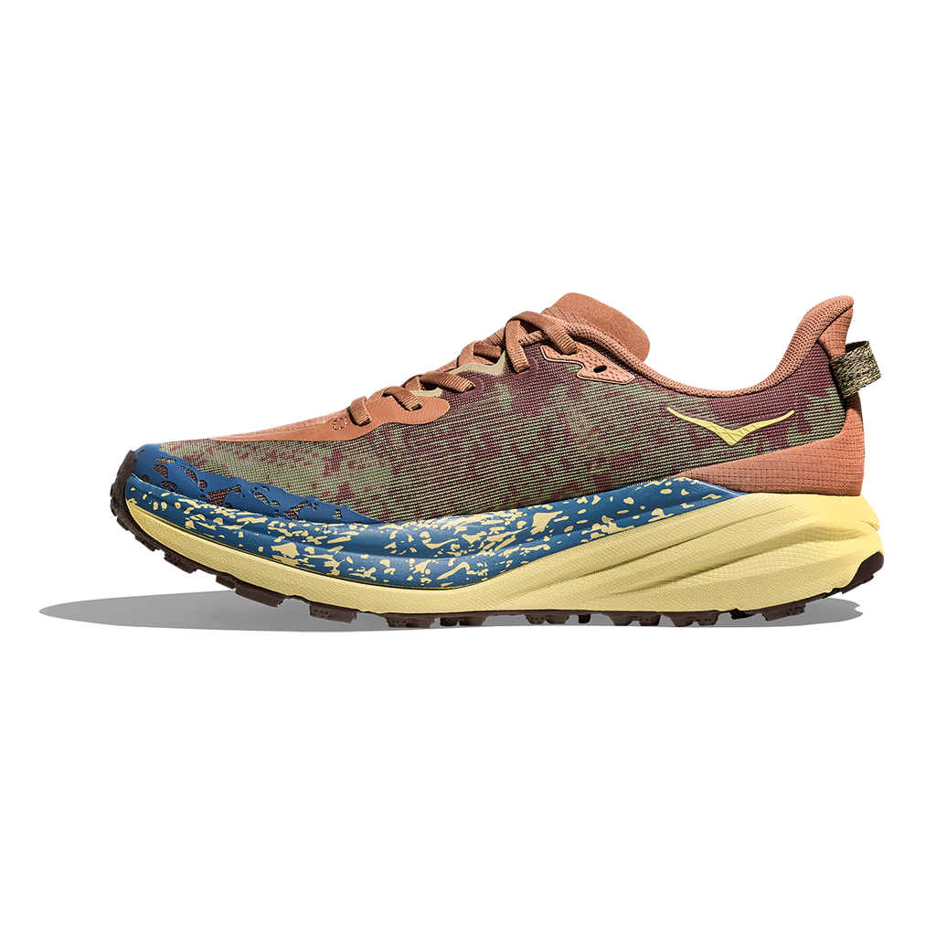 Hoka Speedgoat 6 — Maple - Cardamom — Size D — Width 10.5 — Side View