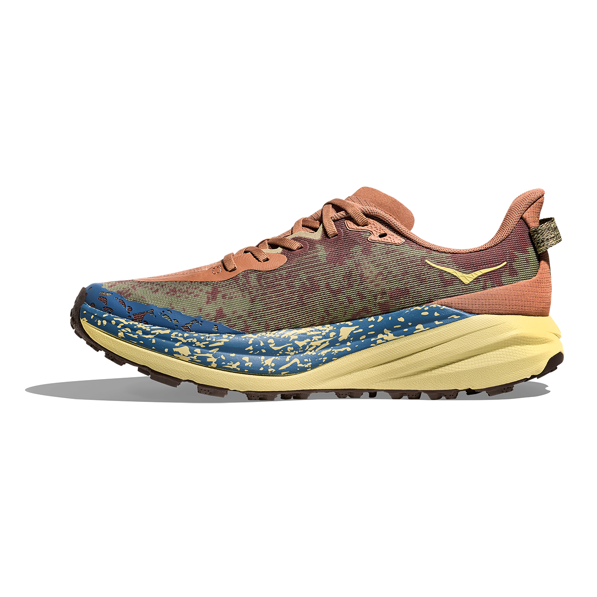 Hoka Speedgoat 6 — Maple - Cardamom — Size D — Width 10.5 — Side View