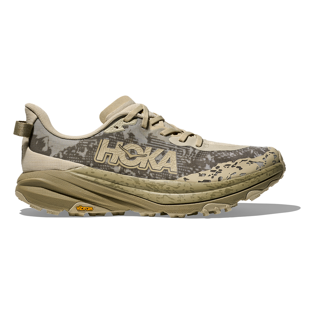 Hoka Speedgoat 6 — Oyster Mushroom - Wild Mushroom — Size D — Width 10.5 — Front View