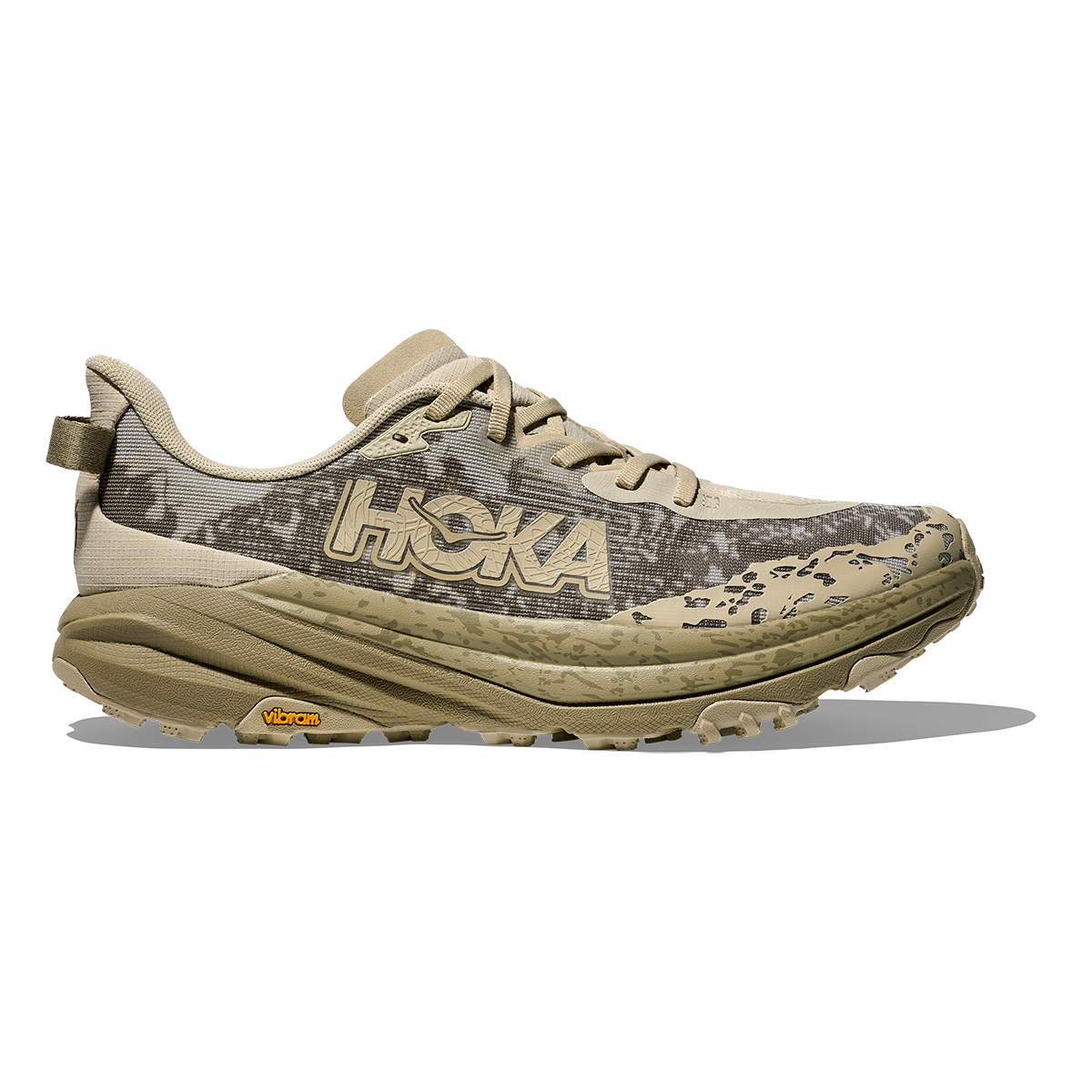 Hoka Speedgoat 6 — Oyster Mushroom - Wild Mushroom — Size D — Width 10.5 — Front View