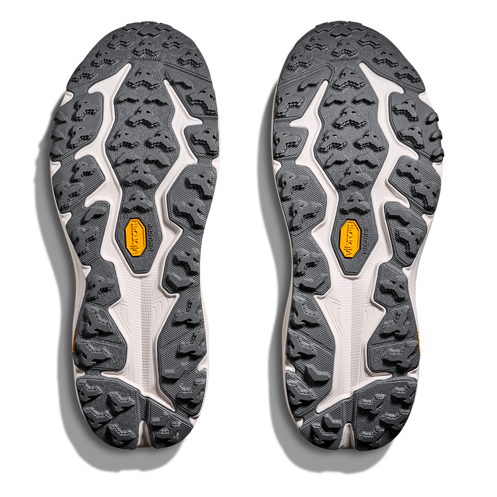 Hoka Speedgoat 6 — White - Neon Tangerine — Size D — Width 10.5 — Top View