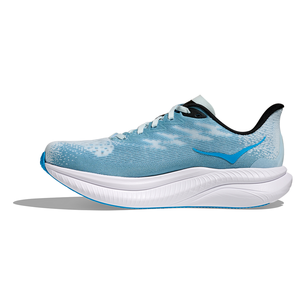 Hoka Mach 6 — Tundra Blue - Raindrop — Size B — Width 5 — Side View