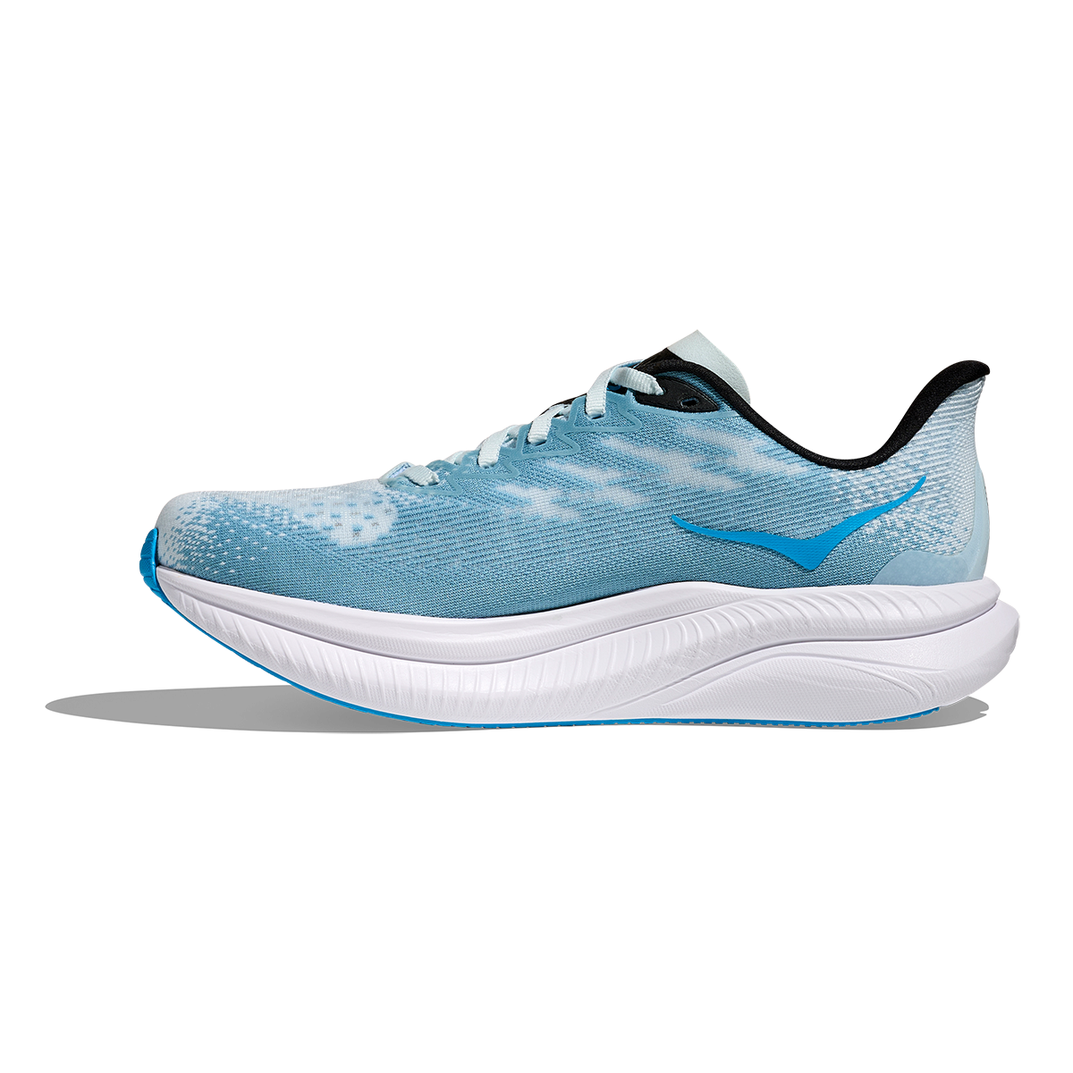 Hoka Mach 6 — Tundra Blue - Raindrop — Size B — Width 5 — Side View