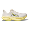 Hoka Mach 6 — White - Neon Hoka Citrus — Size B — Width 5 — Front View