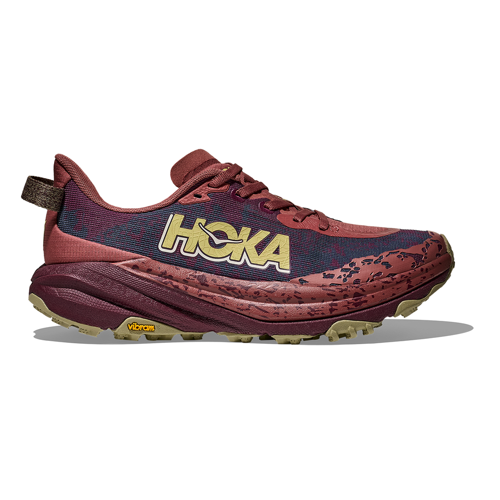 Hoka Speedgoat 6 — Rouge - Black Cherry — Size B — Width 5 — Front View