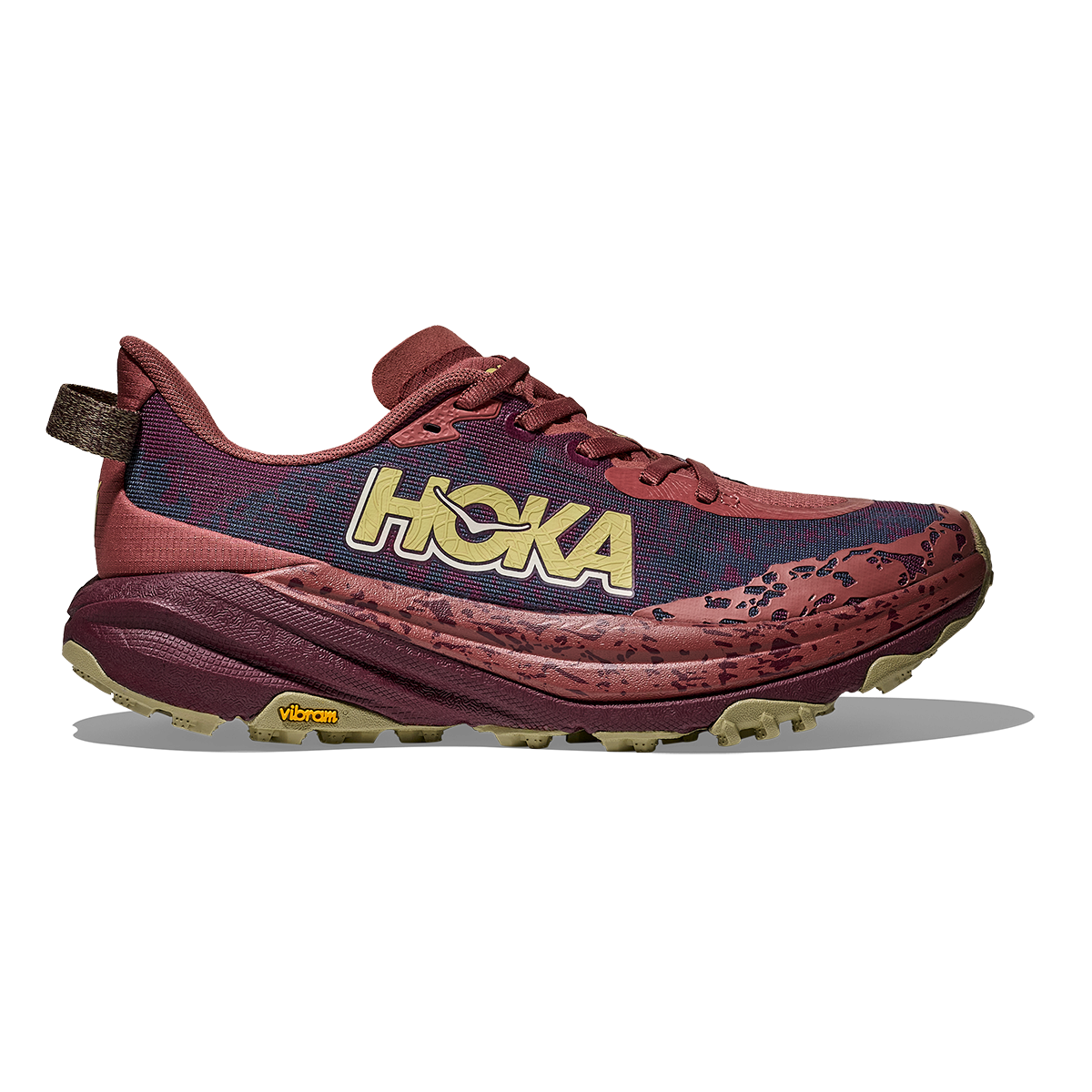 Hoka Speedgoat 6 — Rouge - Black Cherry — Size B — Width 5 — Front View