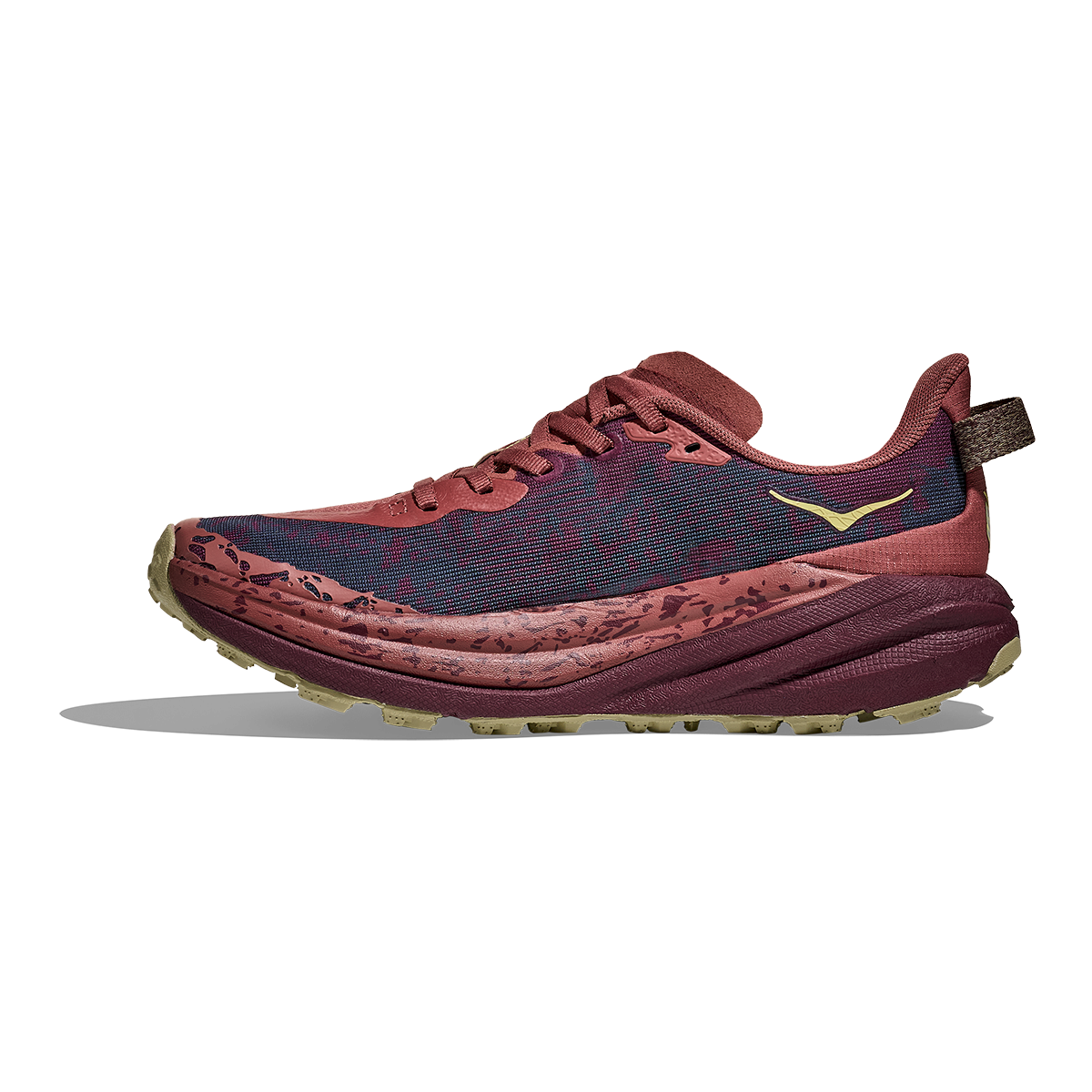 Hoka Speedgoat 6 — Rouge - Black Cherry — Size B — Width 5 — Side View