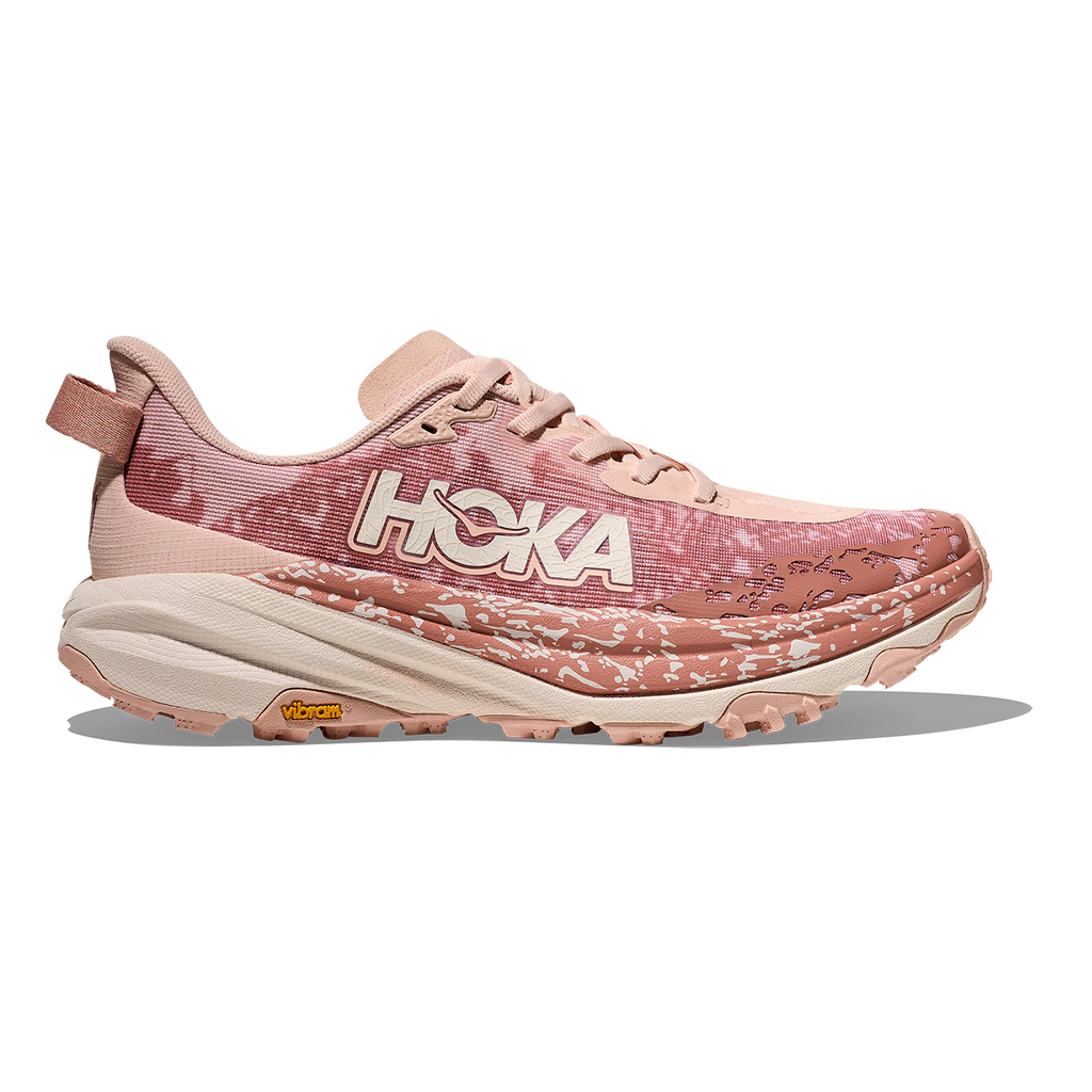 Hoka Speedgoat 6 — Rose Latte - Blush — Size B — Width 5 — Front View