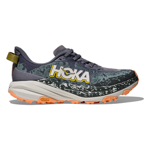 Hoka Speedgoat 6 — Grey Skies - Cosmic Grey — Size B — Width 5 — Front View