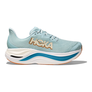 Hoka Skyward X — Clear Sea - Alpine Blue — Size D — Width 7 — Front View