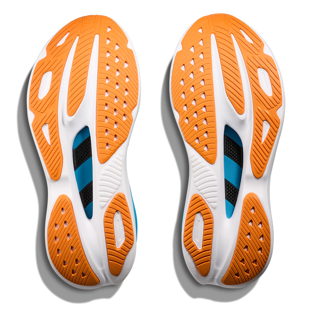 Hoka Skyward X — Clear Sea - Alpine Blue — Size D — Width 7 — Top View
