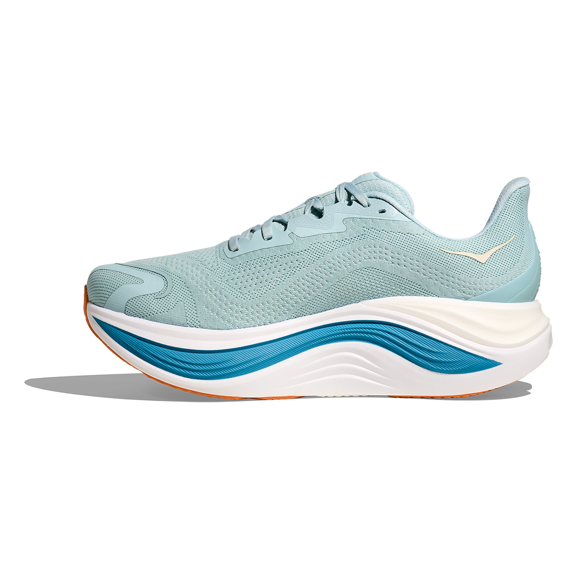 Hoka Skyward X — Clear Sea - Alpine Blue — Size D — Width 7 — Side View