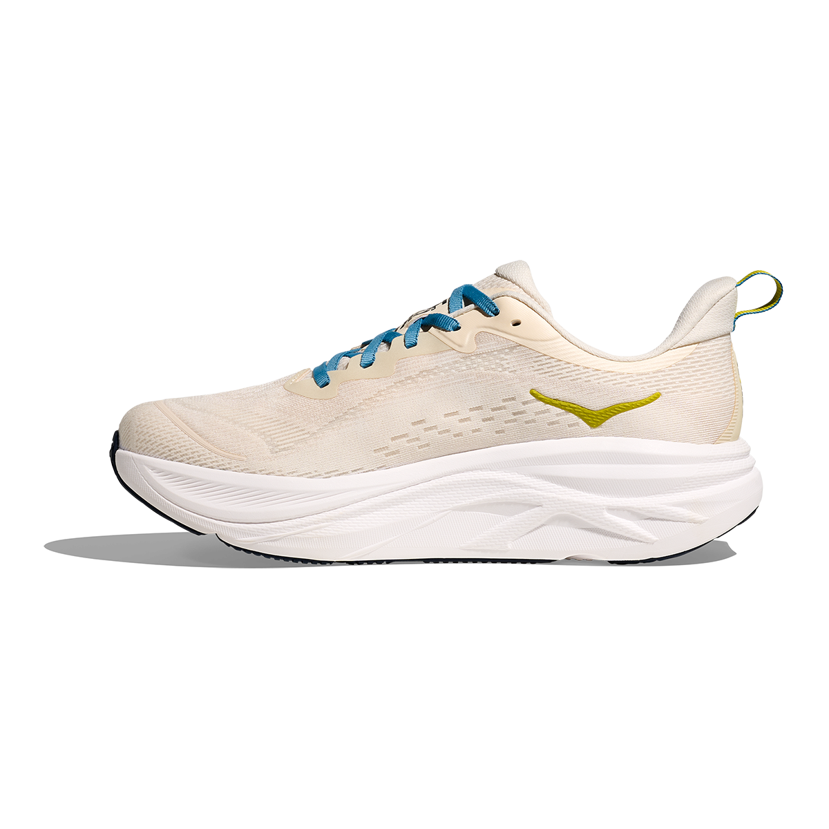 Hoka Skyflow — Birch - Alabaster — Size D — Width 7 — Side View