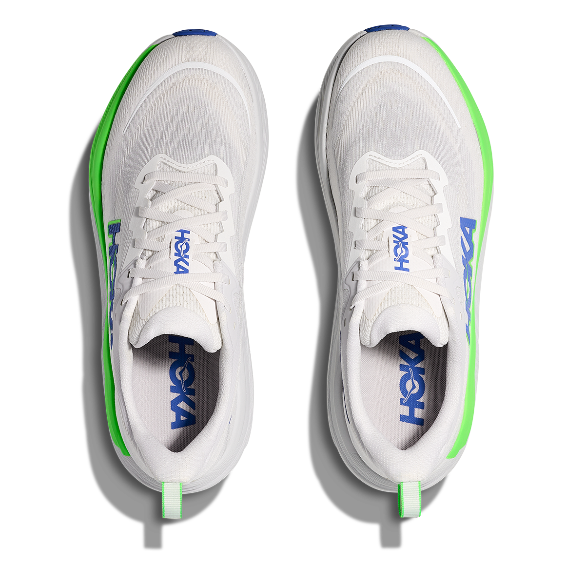 Hoka Skyflow — Cosmic Grey - Neon Green — Size D — Width 7 — Detail View