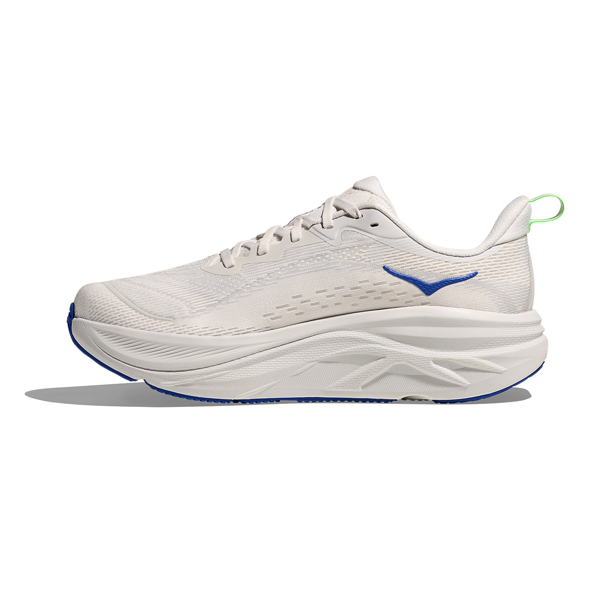 Hoka Skyflow — Cosmic Grey - Neon Green — Size D — Width 7 — Top View