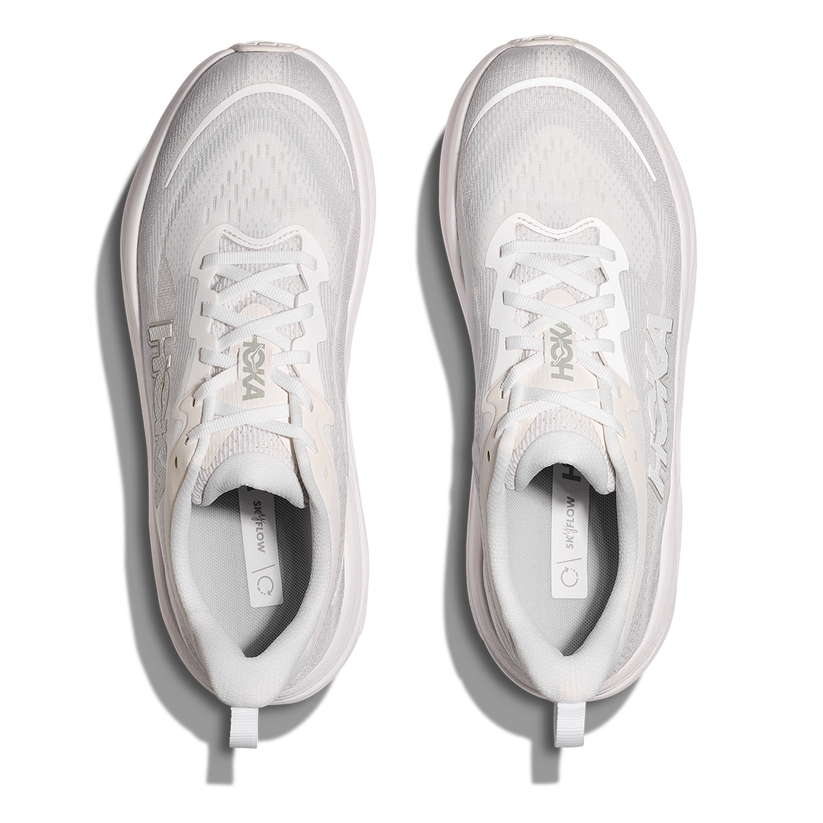 Hoka Skyflow — Frost - Cosmic Grey — Size D — Width 10.5 — Back View