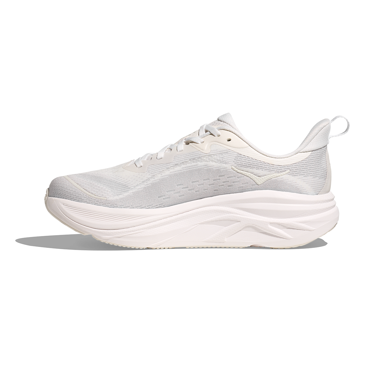 Hoka Skyflow — Frost - Cosmic Grey — Size D — Width 10.5 — Side View