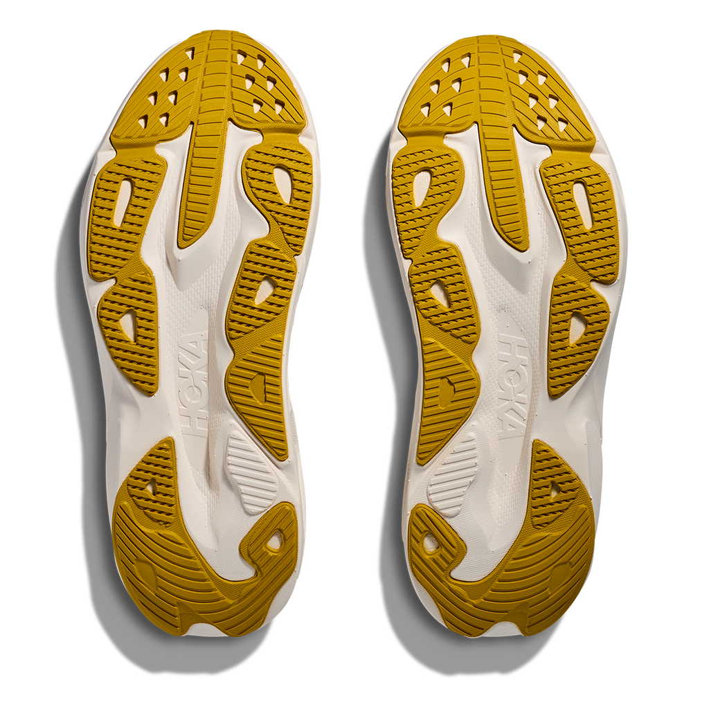 Hoka Skyflow — Cosmic Grey - Neon Green — Size D — Width 7 — Lifestyle View