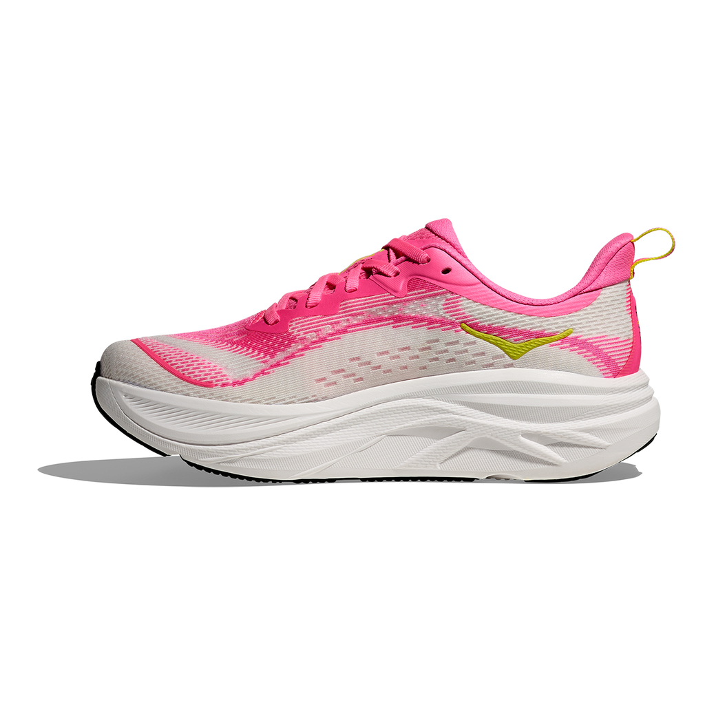 Hoka Skyflow — Neon Rose - Neon Hoka Citrus — Size B — Width 5 — Side View