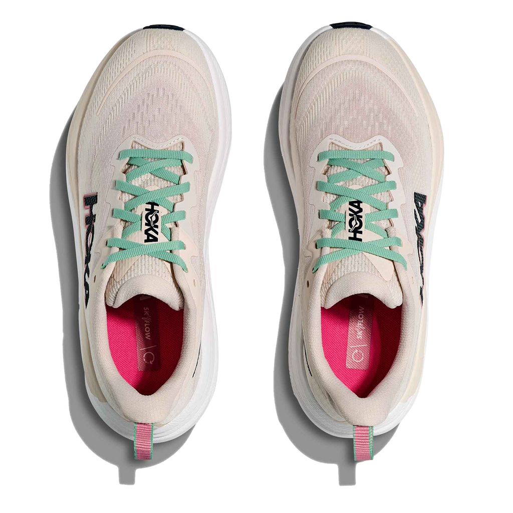 Hoka Skyflow — Rose Cream - Alabaster — Size B — Width 5 — Back View