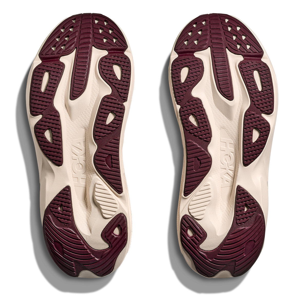 Hoka Skyflow — Rose Cream - Rose Latte — Size B — Width 10.5 — Top View