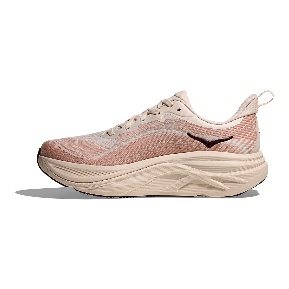 Hoka Skyflow — Rose Cream - Rose Latte — Size D — Width 10.5 — Side View