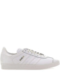 adidas Gazelle Triple White Sneakers — White — Size US M 8.5 - US W 10 — Front View