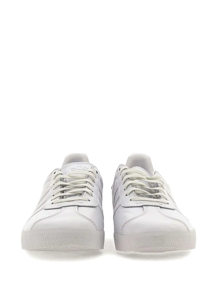 adidas Gazelle Triple White Sneakers — White — Size US M 8.5 - US W 10 — Top View