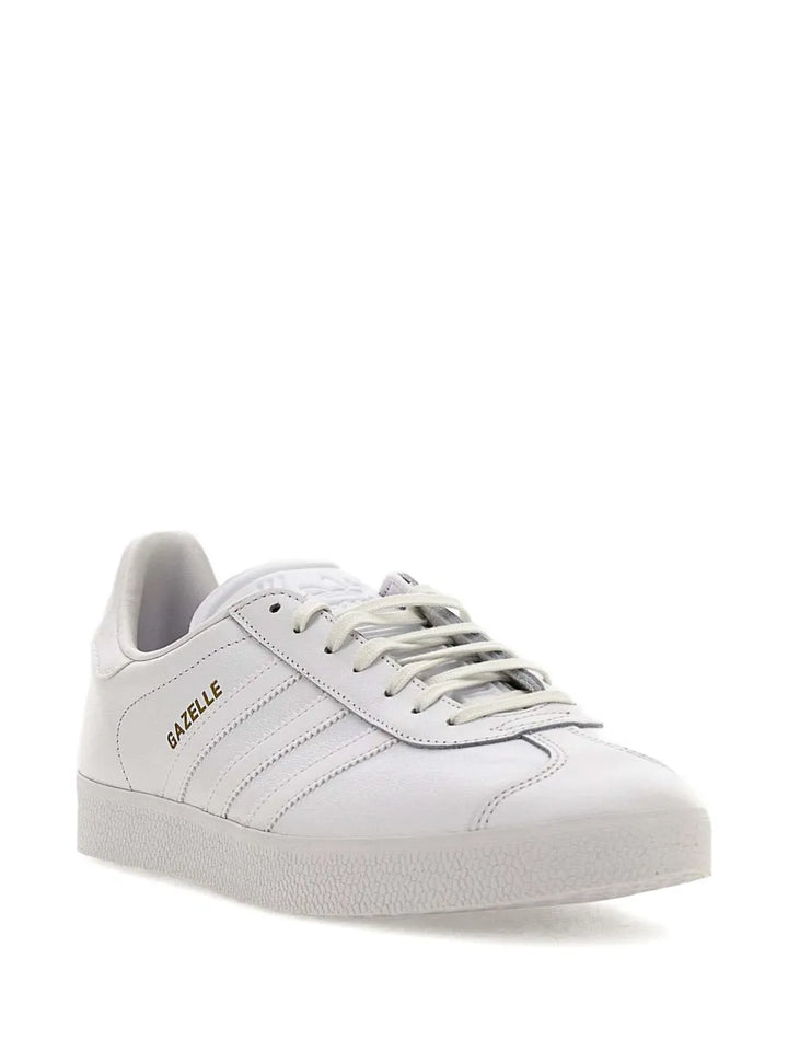 adidas Gazelle Triple White Sneakers — White — Size US M 8.5 - US W 10 — Side View