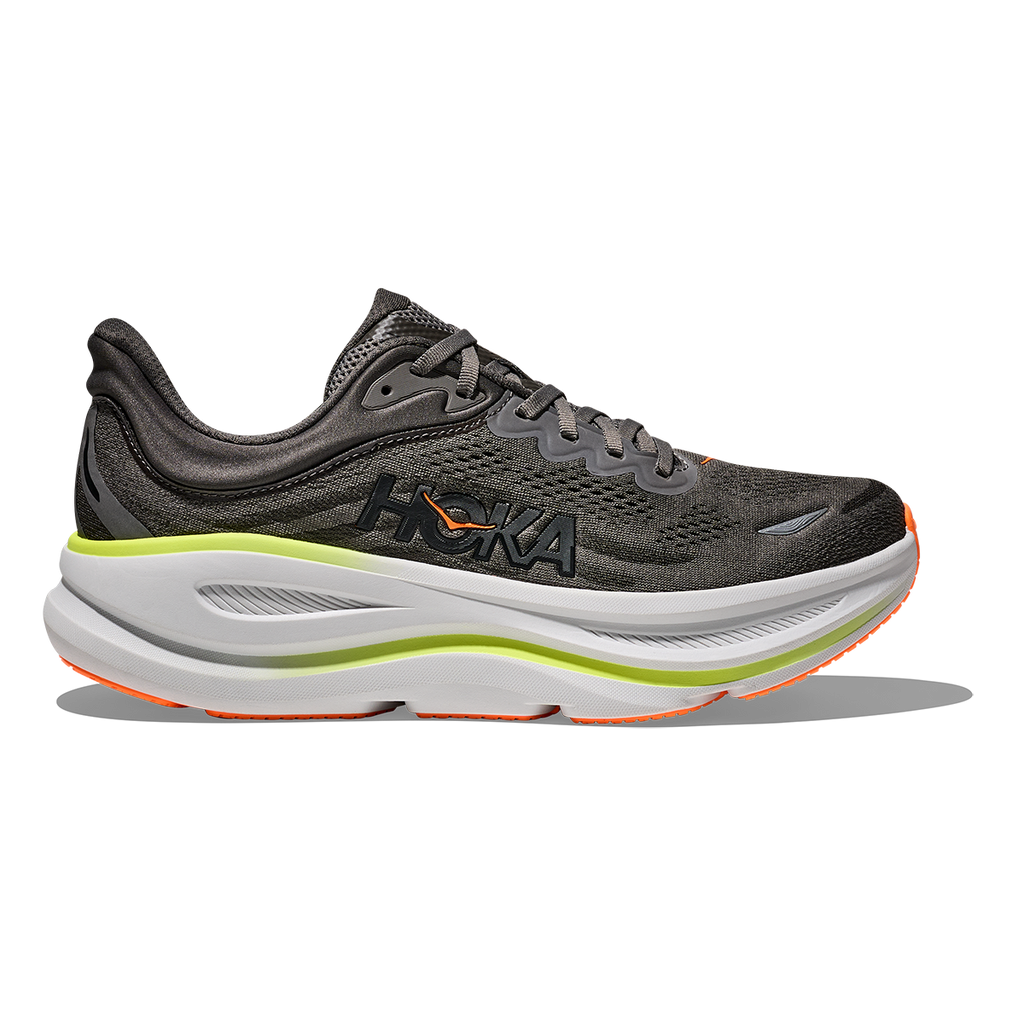 Hoka Bondi 9 Asphalt Grey - Gravel — Asphalt Grey - Gravel — Size D — Width 7 — Front View