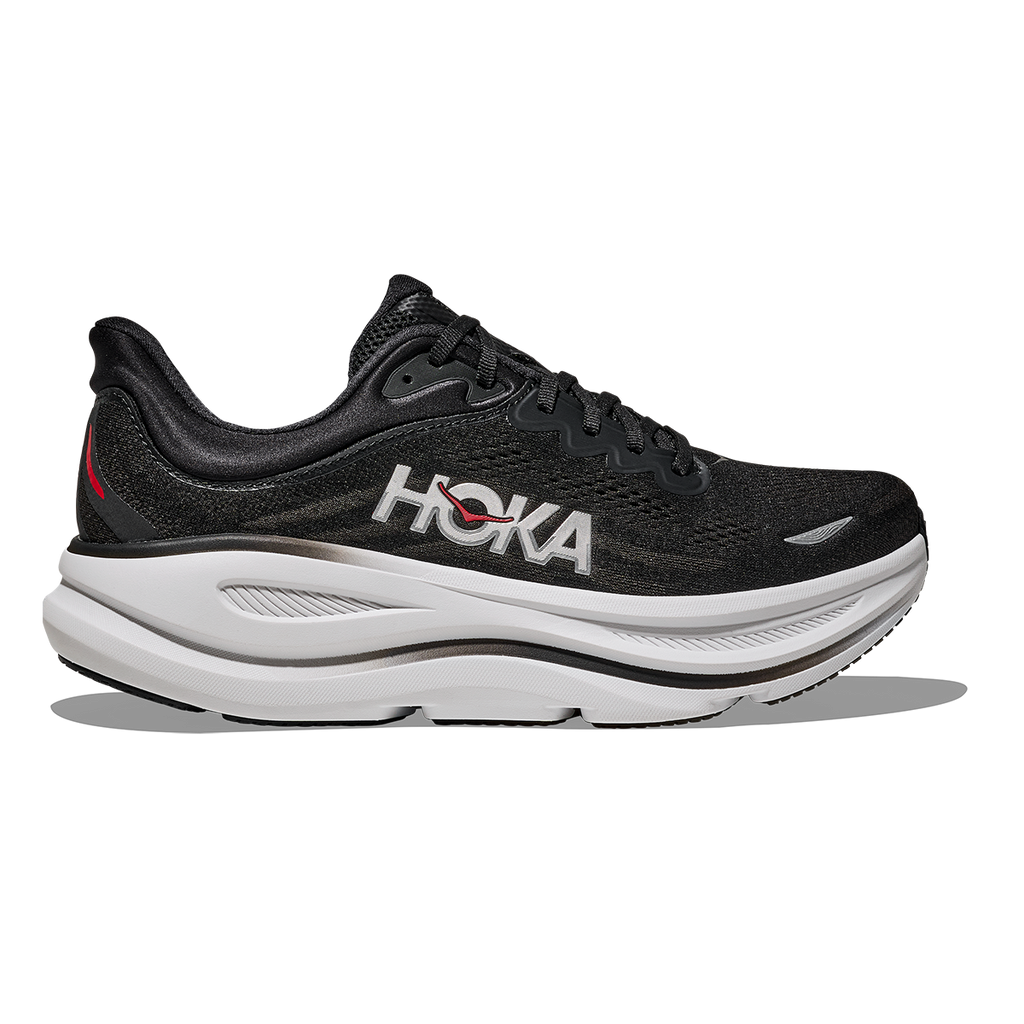 Hoka Bondi 9 — Thunder Cloud - Vermillion — Size D — Width 7 — Detail View