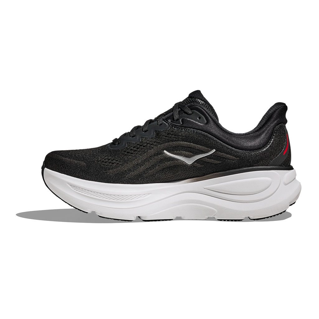 Hoka Bondi 9 — Thunder Cloud - Vermillion — Size D — Width 7 — Lifestyle View