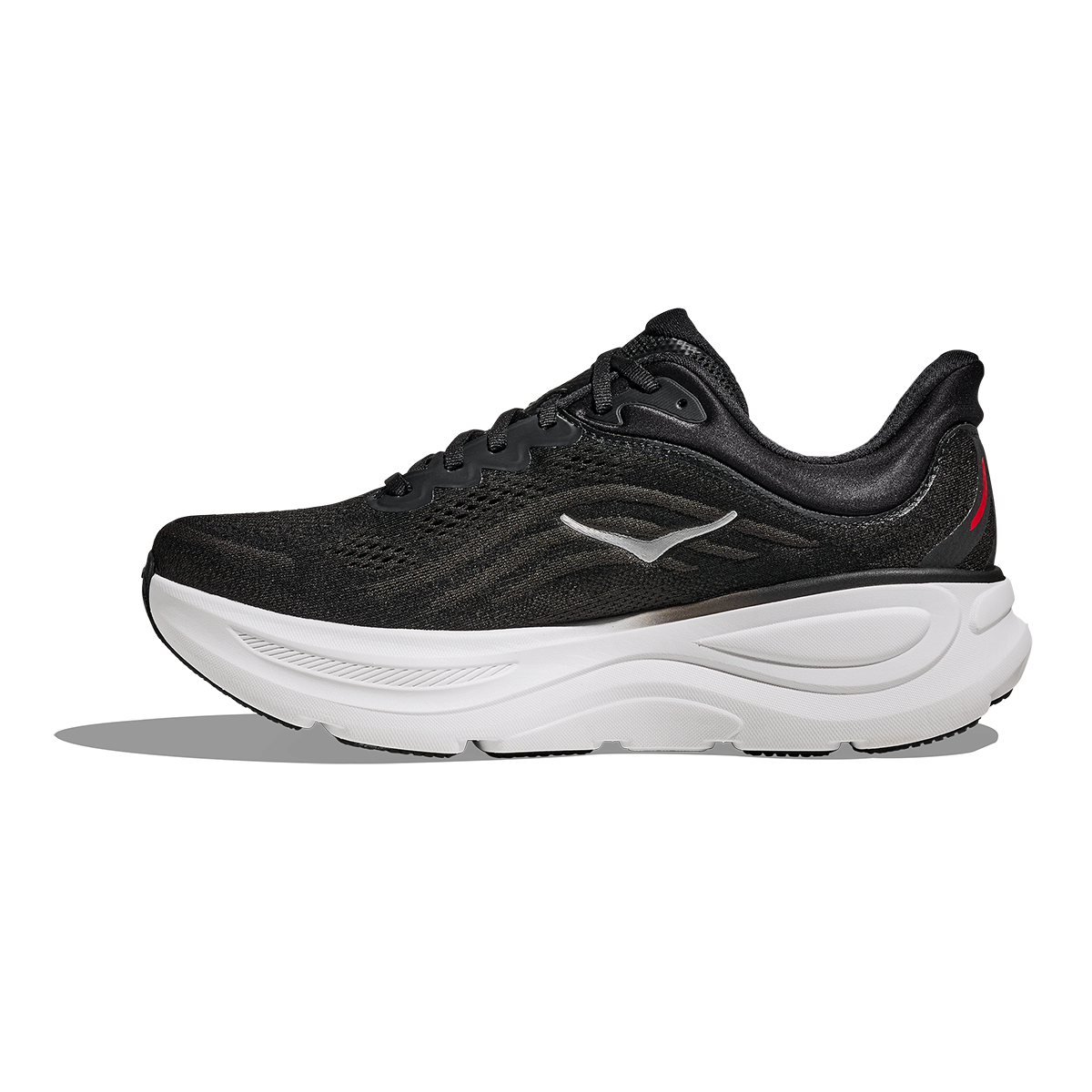 Hoka Bondi 9 — Thunder Cloud - Vermillion — Size D — Width 7 — Lifestyle View
