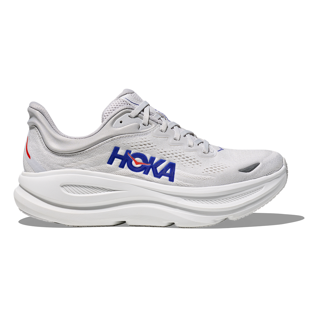 Hoka Bondi 9 Cosmic Grey - Ultramarine — Cosmic Grey - Ultramarine — Size D — Width 7 — Front View