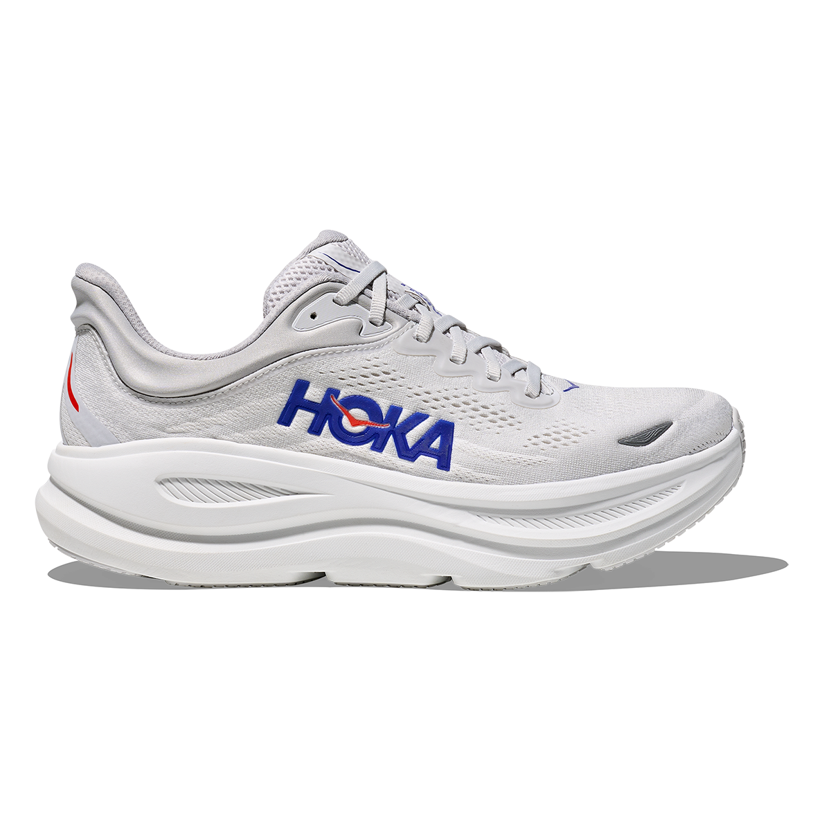 Hoka Bondi 9 Cosmic Grey - Ultramarine — Cosmic Grey - Ultramarine — Size D — Width 7 — Front View
