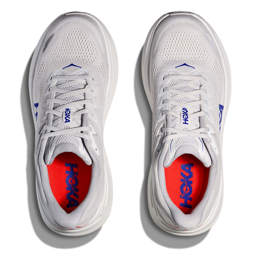 Hoka Bondi 9 Cosmic Grey - Ultramarine — Cosmic Grey - Ultramarine — Size D — Width 7 — Back View