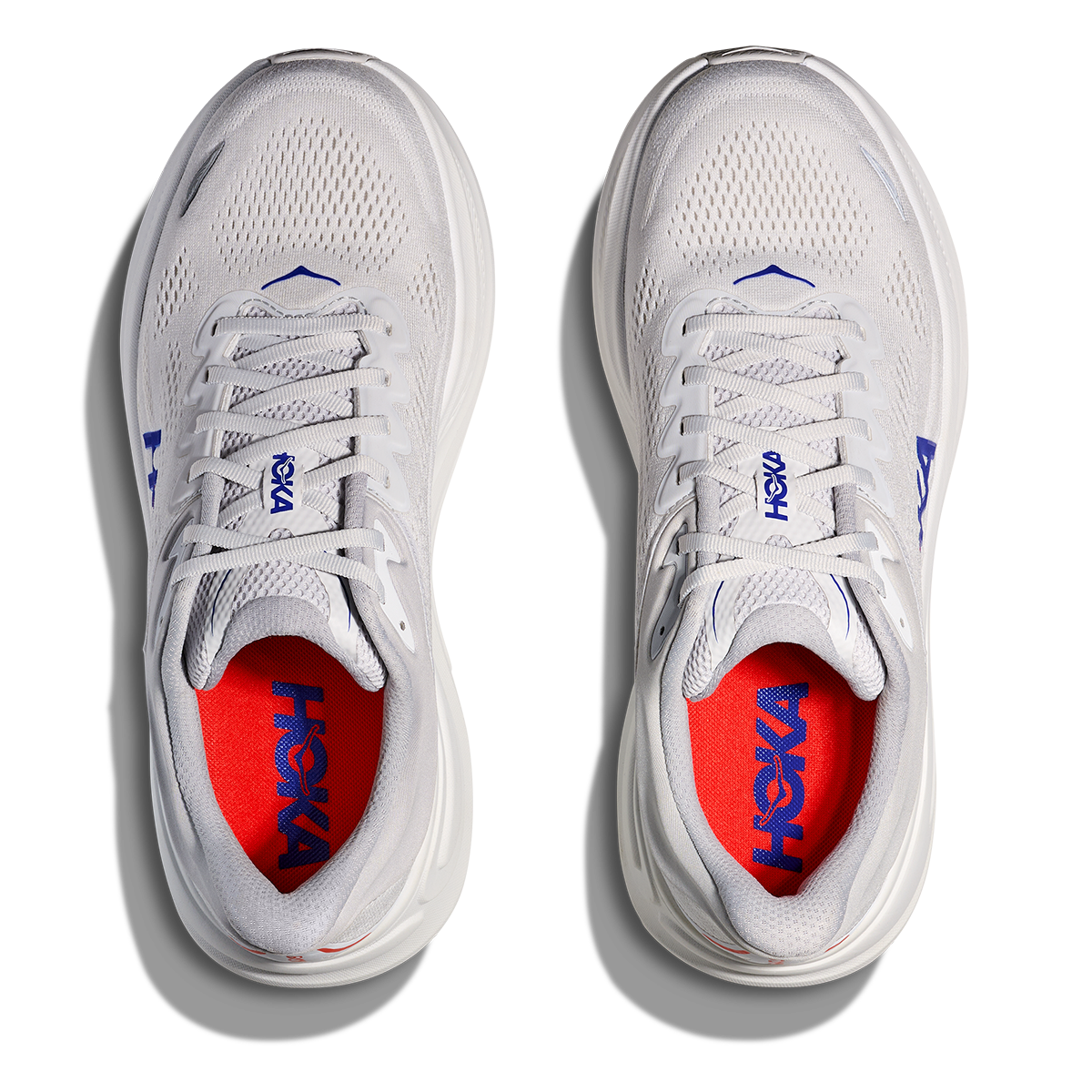 Hoka Bondi 9 Cosmic Grey - Ultramarine — Cosmic Grey - Ultramarine — Size D — Width 7 — Back View