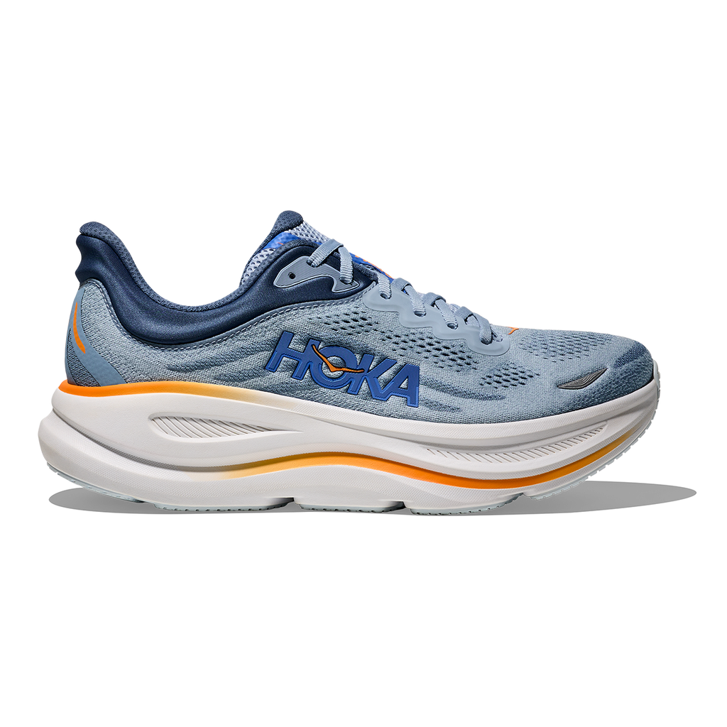 Hoka Bondi 9 Drizzle - Downpour — Drizzle - Downpour — Size D — Width 7 — Front View