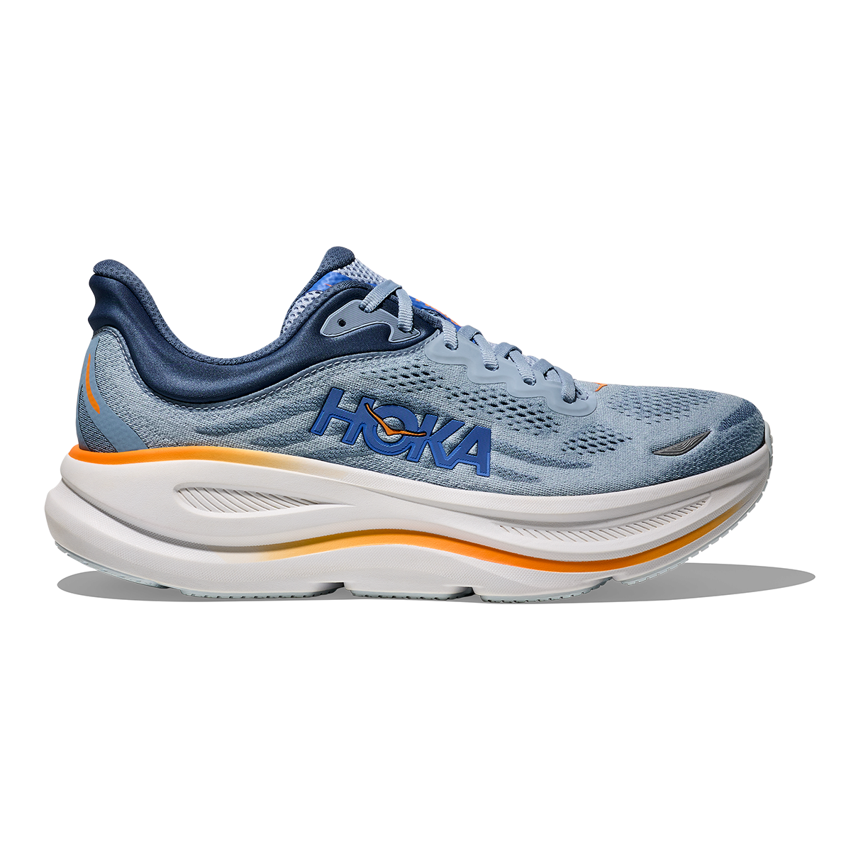 Hoka Bondi 9 Drizzle - Downpour — Drizzle - Downpour — Size D — Width 7 — Front View