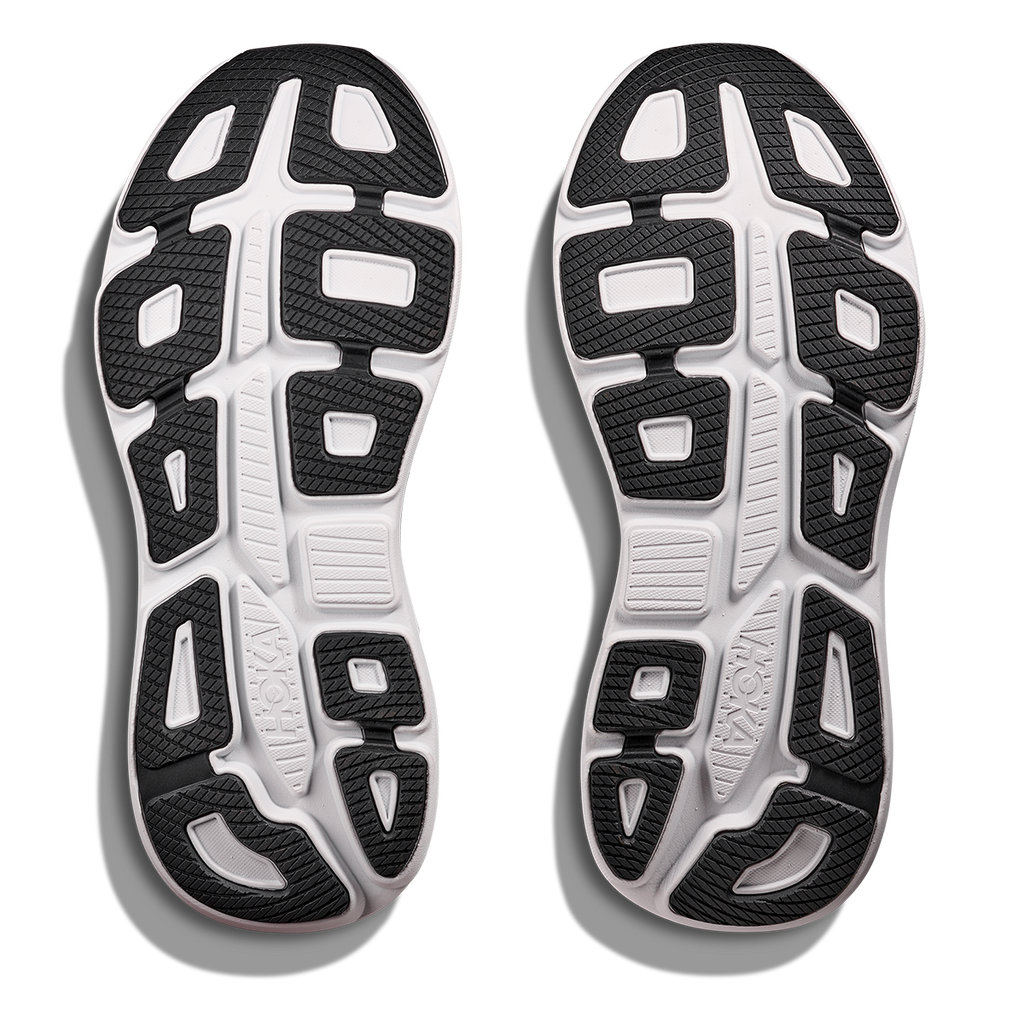 Hoka Bondi 9 Galactic Grey - Stellar Grey — Galactic Grey - Stellar Grey — Size D — Width 7 — Top View