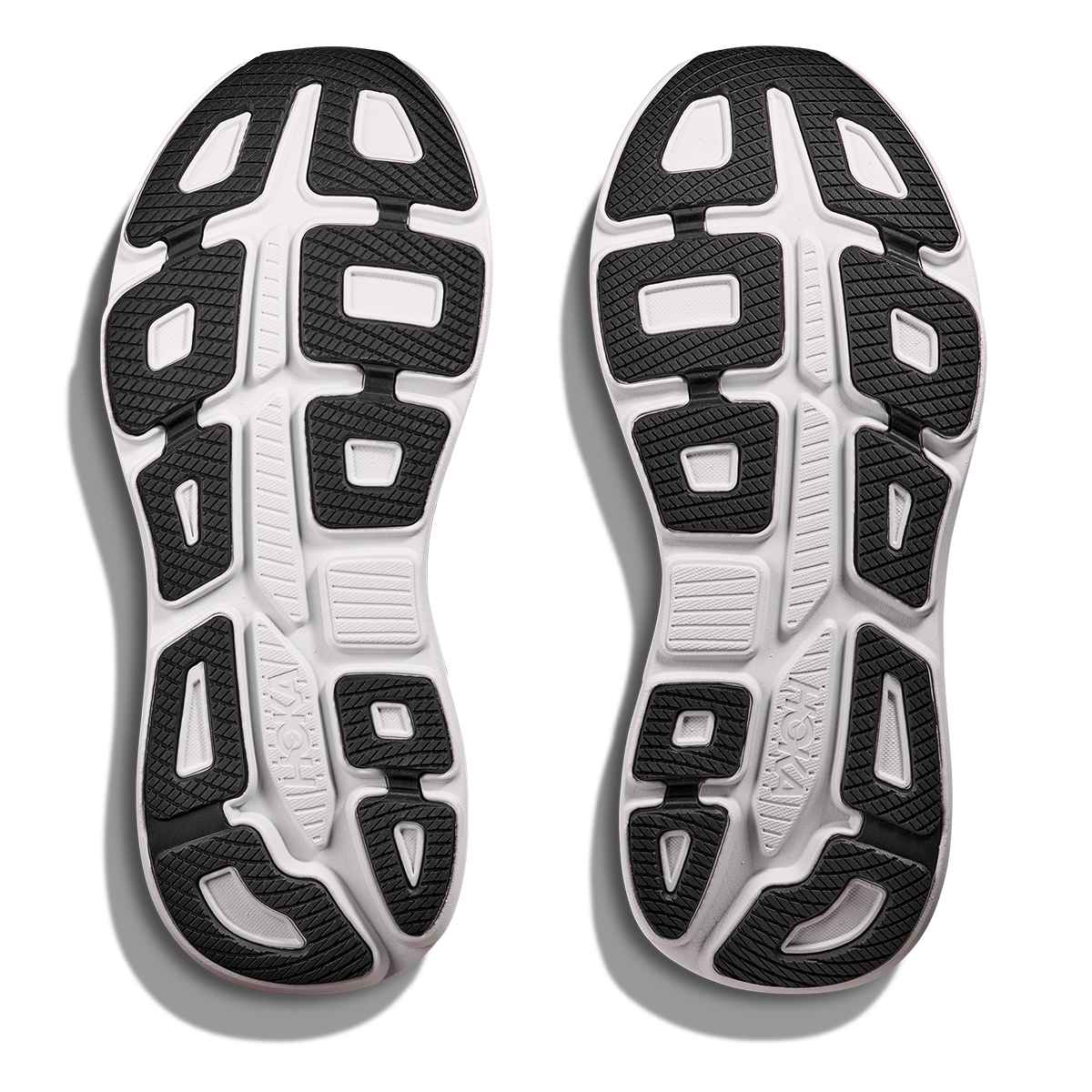 Hoka Bondi 9 Galactic Grey - Stellar Grey — Galactic Grey - Stellar Grey — Size D — Width 7 — Top View
