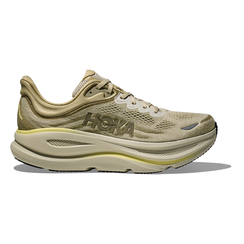 Hoka Bondi 9 Grassland - Oyster Mushroom — Grassland - Oyster Mushroom — Size D — Width 7 — Front View